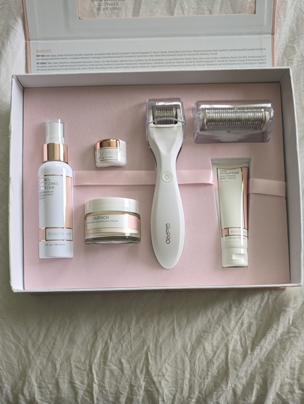 GloPro BeautyBio Head-to-Toe Micro-Needling Kit — White & Pink - Picture 3 of 5